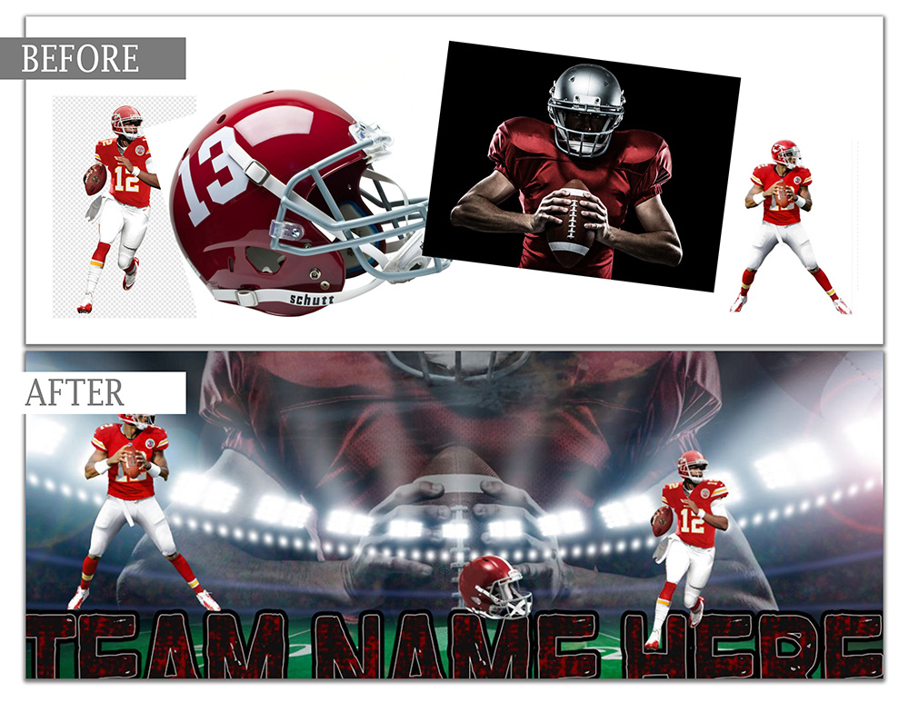 Name Sports Banner Design - Custom Made