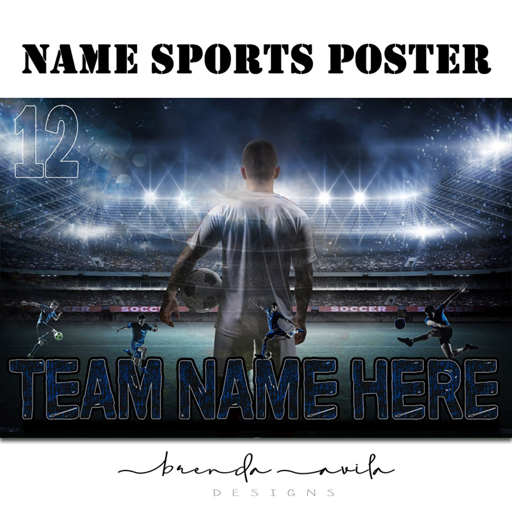 Name Sports Banner Design - Custom Made