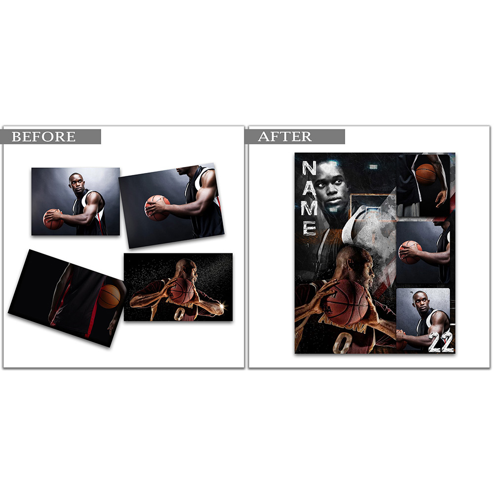 Sports Shots Collage Design