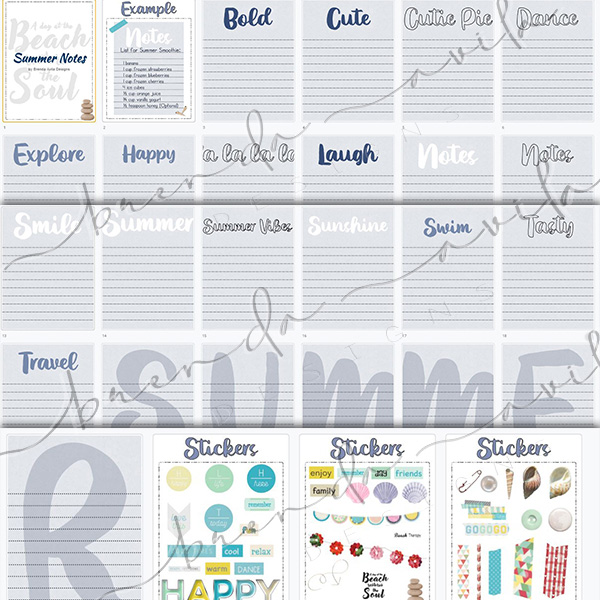 Google Slides Summer Notes