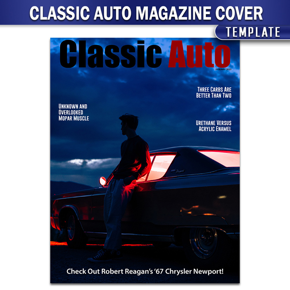Classic Auto Magazine Cover Template