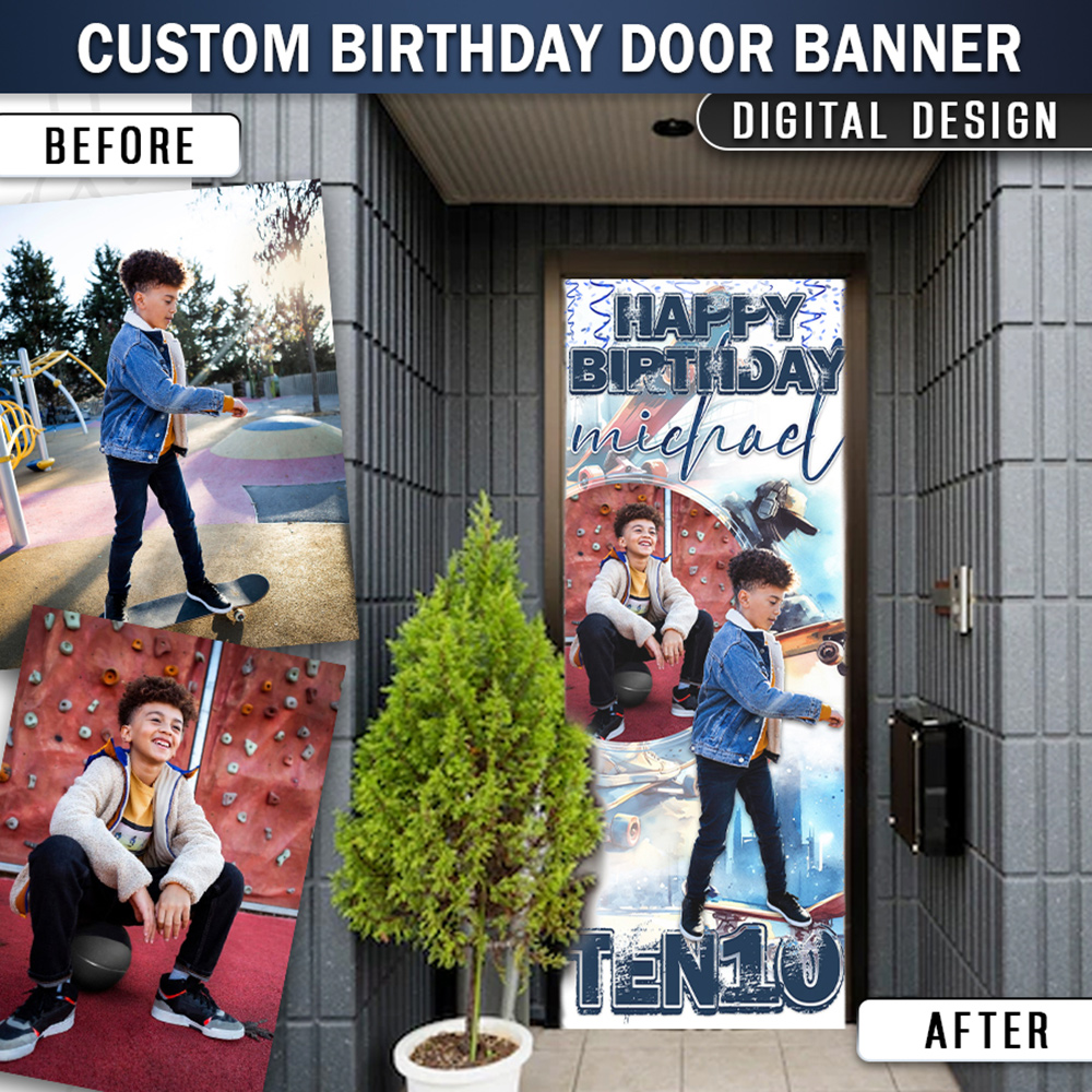Custom Door Banner: Birthday