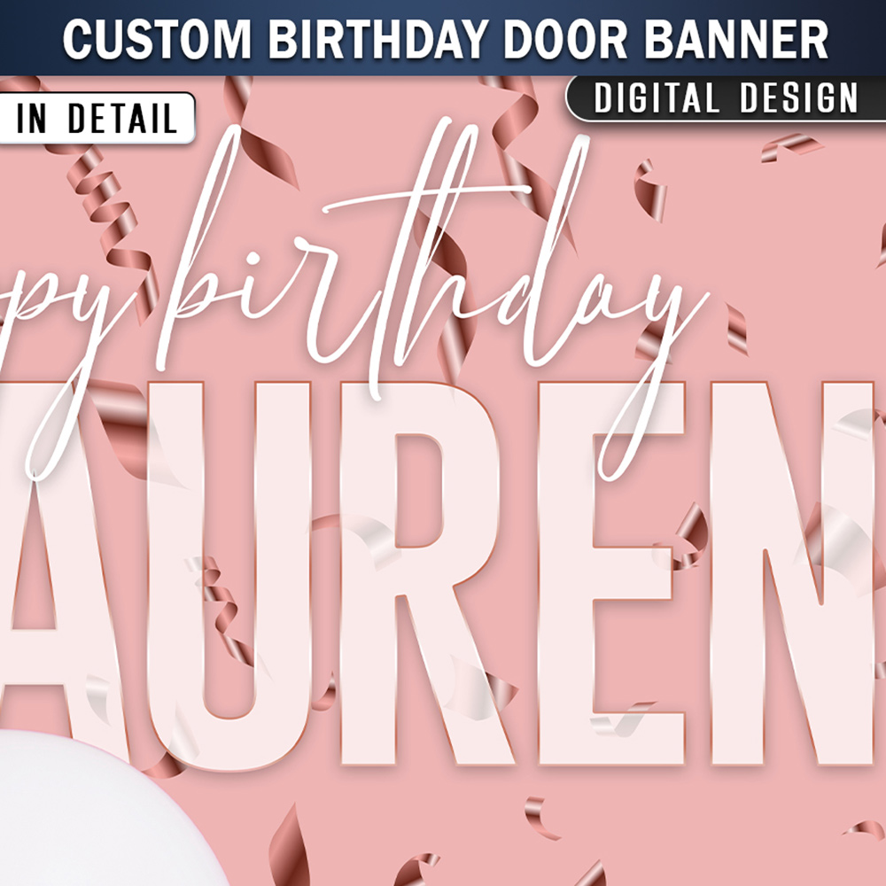 Custom Door Banner: Birthday