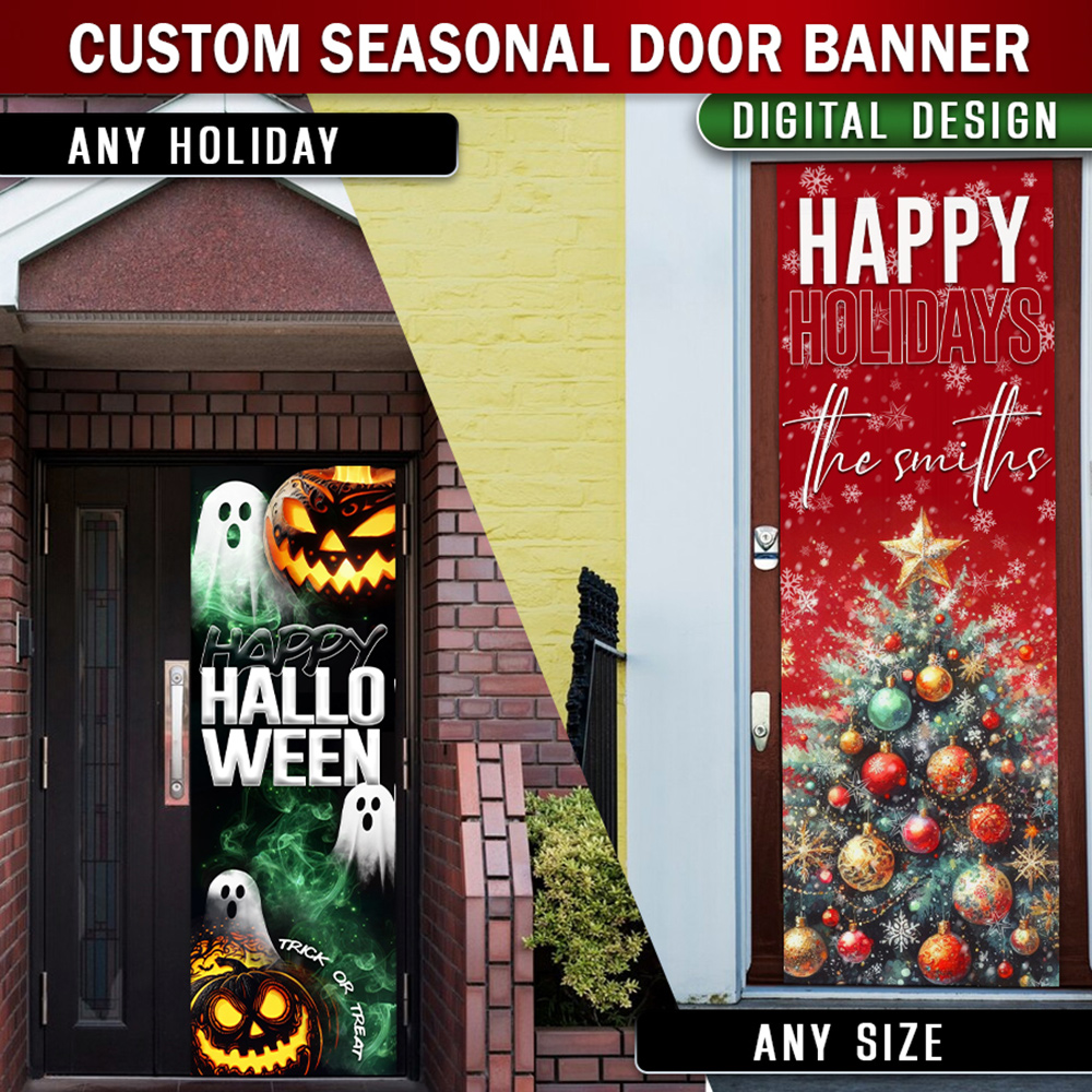 Custom Door Banner: Seasonal