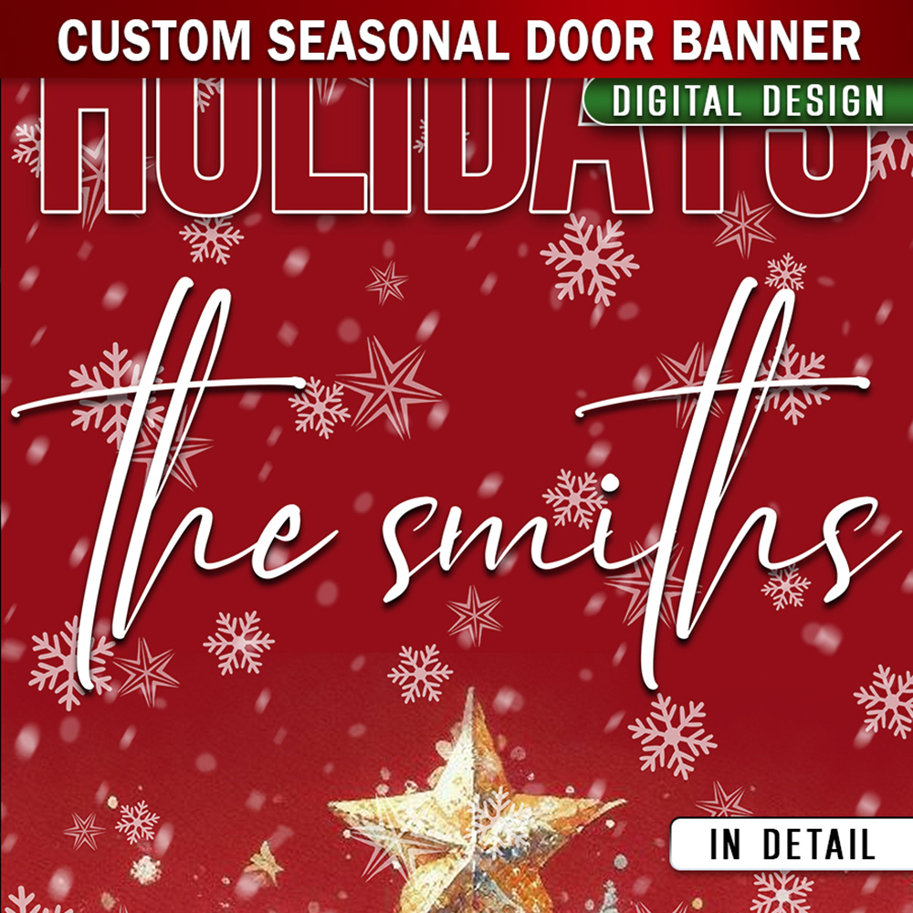 Custom Door Banner: Seasonal