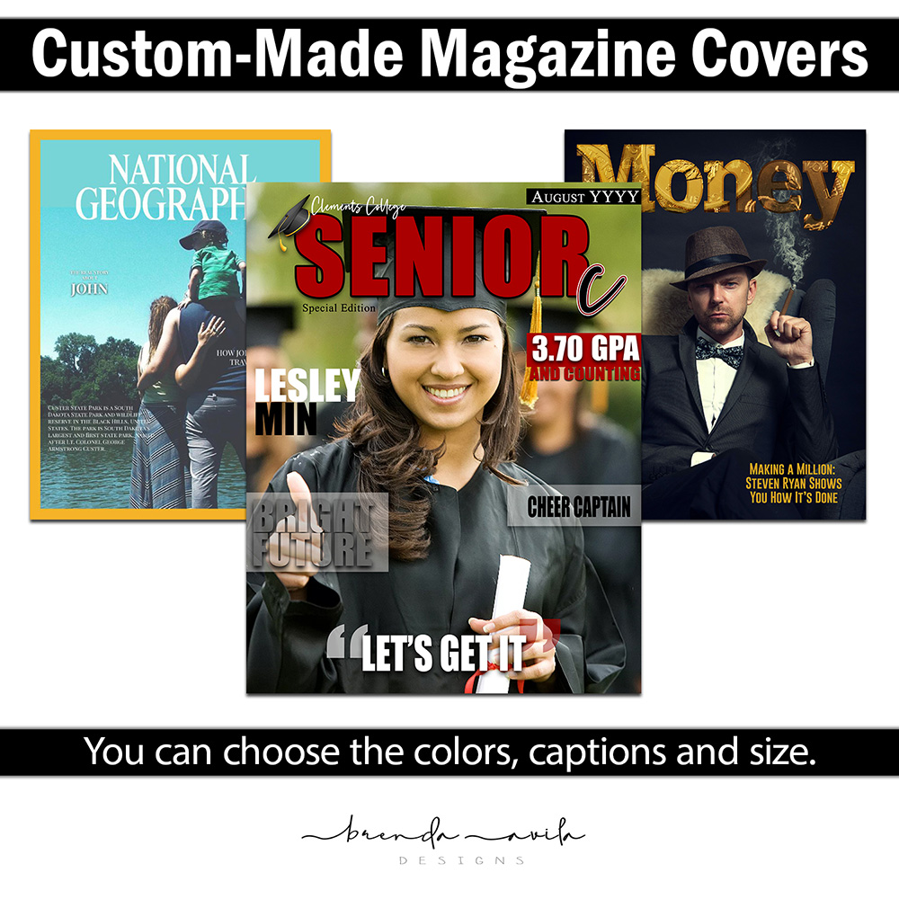 Custom-Made Magazine Cover Designs