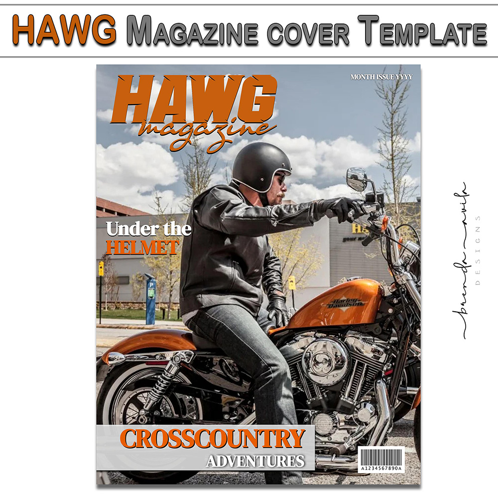 HAWG Magazine Cover Template