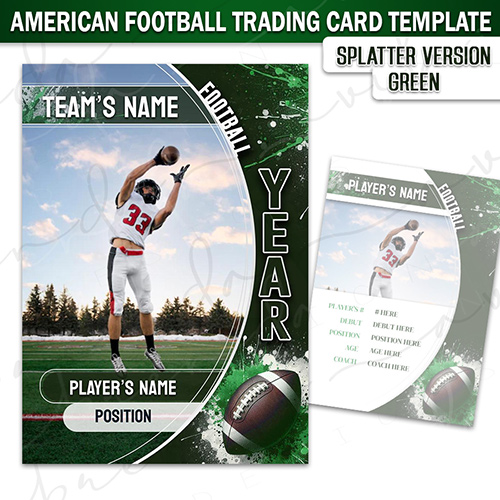 Football TC- Splatter Version- Green