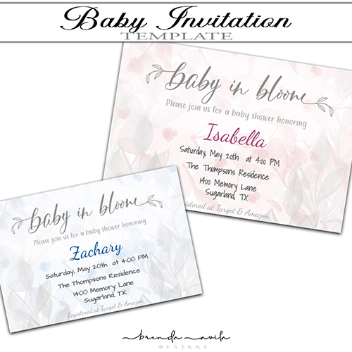 Baby Shower Invitation Template