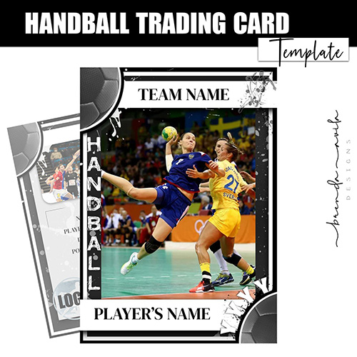 Handball Trading Card Template