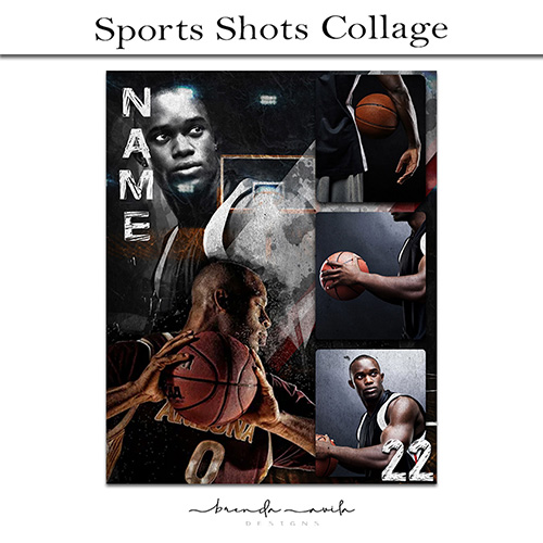 Sports Shots Collage Design